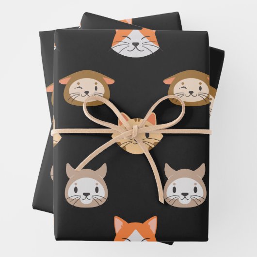 Cute Cat Wrapping Paper (In situ)