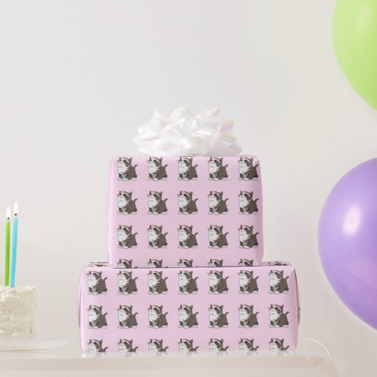 Cute Cat Wrapping Paper Cadeaupapier (Feestgeschenken)