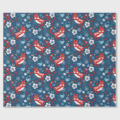 Cute Cat Wrapping Paper Cadeaupapier (Vlak)