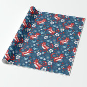Cute Cat Wrapping Paper Cadeaupapier (Uitgerold)