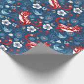 Cute Cat Wrapping Paper Cadeaupapier (Hoek)