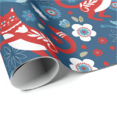 Cute Cat Wrapping Paper Cadeaupapier (Rol Hoek)