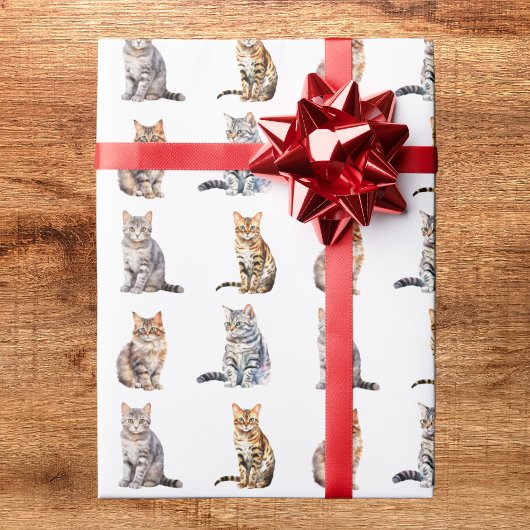 Cute Cat Wrapping Paper Cadeaupapier