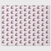 Cute Cat Wrapping Paper Cadeaupapier (Vlak)