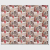 Cute Cat Wrapping Paper Cadeaupapier (Vlak)