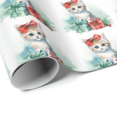 Cute Cat Wrapping Paper Cadeaupapier (Rol Hoek)