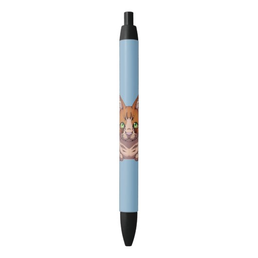 Cute Cat Zwarte Inkt Pen (Voorkant Verticaal)