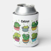 Cute Catcus Blikjeskoeler (Blikje Voorkant)