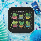 Cute Catcus Papieren Bordje (Feest)