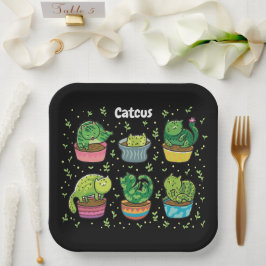 Cute Catcus Papieren Bordje