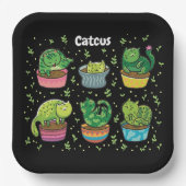 Cute Catcus Papieren Bordje (Voorkant)