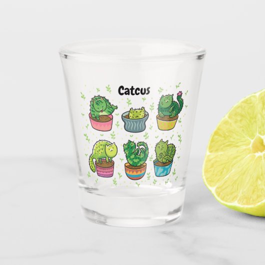 Cute Catcus Shot Glas (Voorkant)
