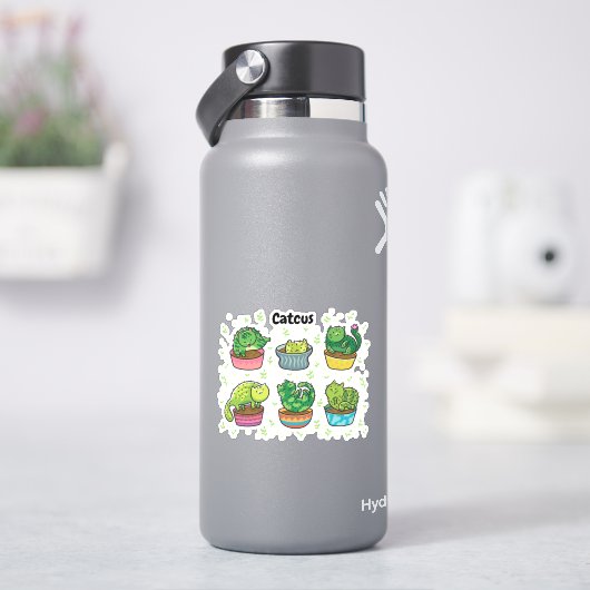 Cute Catcus Sticker (HydroFlask)