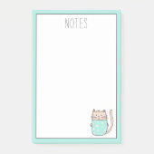 Cute Cate gepersonaliseerd Post-it® Notes (Voorkant)
