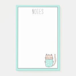 Cute Cate gepersonaliseerd Post-it® Notes