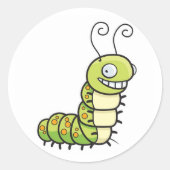 Cute Catepillar Sticker (Voorkant)