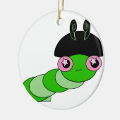 Cute Cateronder Keramisch Ornament (Links)