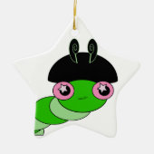 Cute Cateronder Keramisch Ornament (Voorkant)