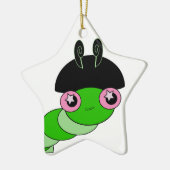 Cute Cateronder Keramisch Ornament (Links)
