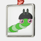 Cute Cateronder Metalen Ornament (Links)