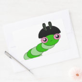 Cute Cateronder Rechthoekige Sticker (Envelop)