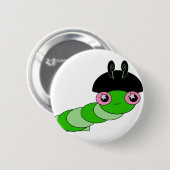 Cute Cateronder Ronde Button 5,7 Cm (Voorkant /achterkant)