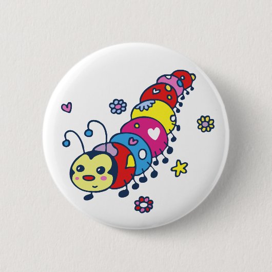 Cute Cateronder Ronde Button 5,7 Cm (Voorkant)