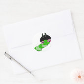 Cute Cateronder Ronde Sticker (Envelop)