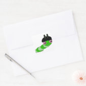 Cute Cateronder Vierkante Sticker (Envelop)