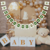 Cute Caterpillar Garden Welcome Baby Vlaggetjes