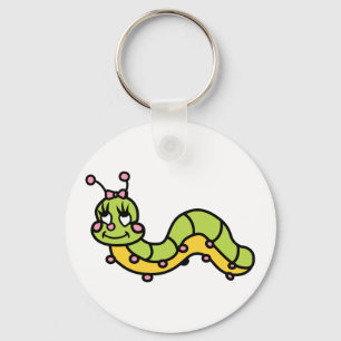 CUTE CATERPILLAR SLEUTELHANGER