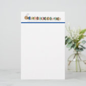 Cute Caterstone Stationery - Personaliseer het! Briefpapier (Staand voorkant)