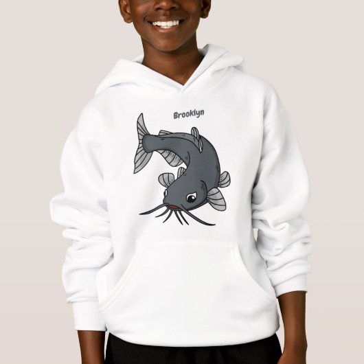 Cute catfish cartoon illustration (Voorkant)