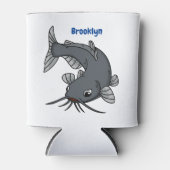 Cute catfish cartoon illustration blikjeskoeler (Voorkant)