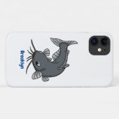 Cute catfish cartoon illustration Case-Mate iPhone case (Achterkant (horizontaal))