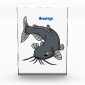 Cute catfish cartoon illustration fotoblokken (Voorkant)