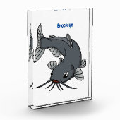 Cute catfish cartoon illustration fotoblokken (Links)