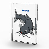 Cute catfish cartoon illustration fotoblokken (Rechts)