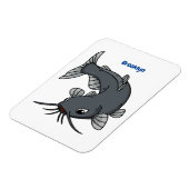 Cute catfish cartoon illustration magneet (Linkerzijde)