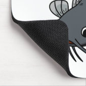 Cute catfish cartoon illustration muismat (Hoek)