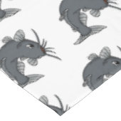 Cute catfish cartoon illustration tafelkleed (Gekanteld)