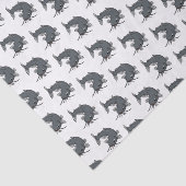 Cute catfish cartoon illustration tissuepapier (Detail)