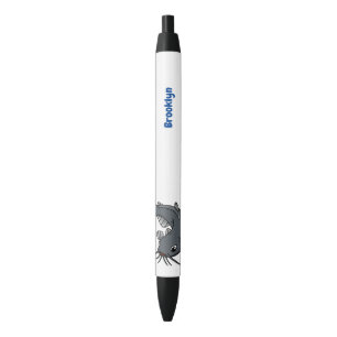 Cute catfish cartoon illustration zwarte inkt pen