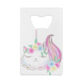Cute Caticorn Creditkaart Flessenopener (Achterkant)