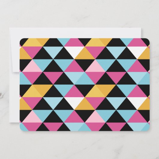 Cute Caticorn Face | Foto uitnodiging op zaterdag (Achterkant)