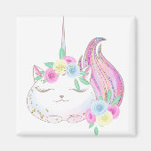 Cute Caticorn Magneet (Voorkant)