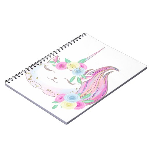 Cute Caticorn Notitieboek (Linkerzijde)