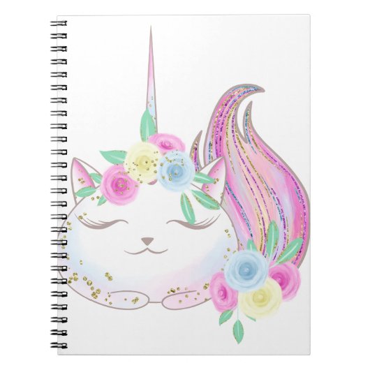 Cute Caticorn Notitieboek (Voorkant)