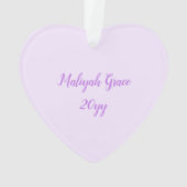 Cute Caticorn | Paars | Gepersonaliseerd Ornament (achterkant)