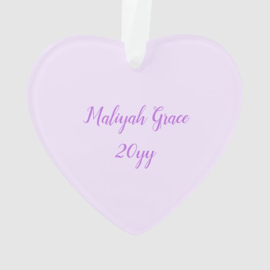 Cute Caticorn | Paars | Gepersonaliseerd Ornament (achterkant)